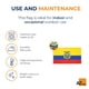 thumbnail image 5 of Bandera AZ FLAG Ecuador 90x60 cm 100D poliéster con ojales, 5 of 6