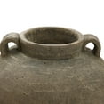 thumbnail image 6 of LuxenHome Rustic Brown Terracotta Cauldron 14 Inch Tall Vase, 6 of 8