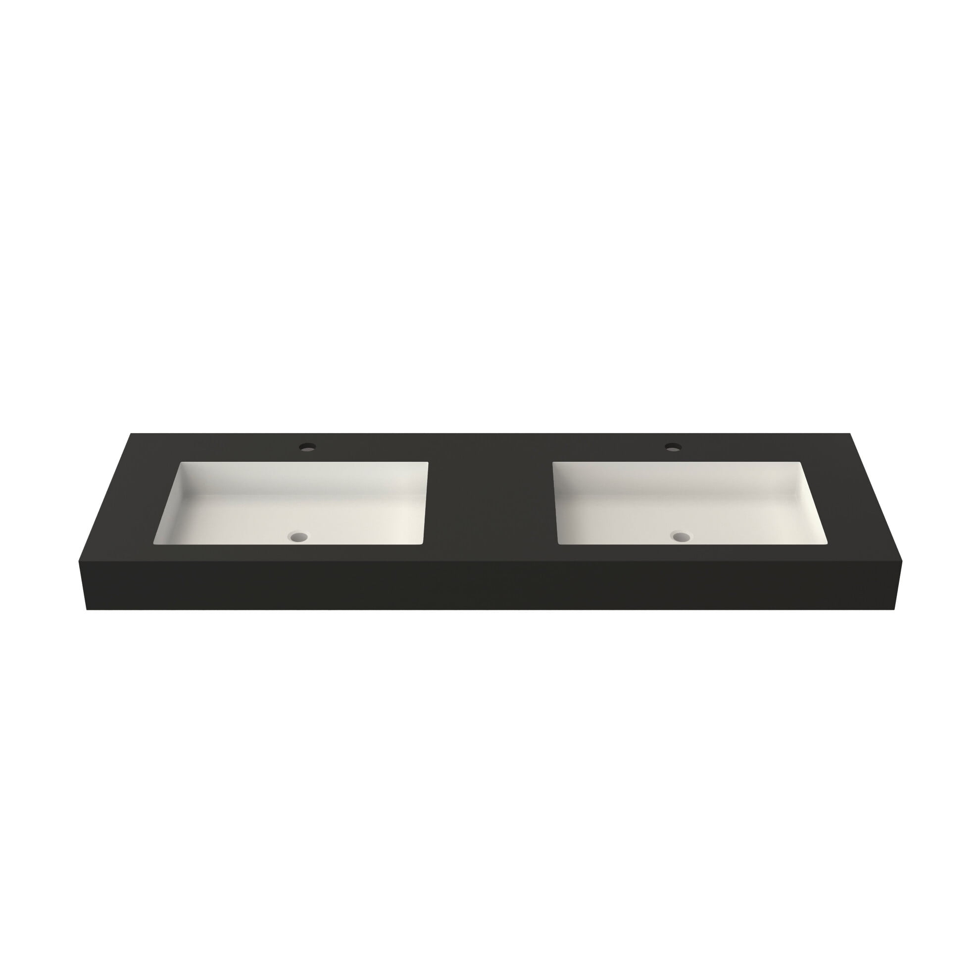 Stone Resin Solid Surface Bathroom Vanity Basin Sink - Durable Space-Saving Design with Wall-Mount/Countertop Flexibility & Modern Seamless Edges for Easy Installation