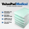 thumbnail image 3 of Disposable Light Absorbency Underpad, 17" x 24", 100 Count, Disposable Chucks, Bed, Furniture & Surface Protection, For Kids, Adults, Elderly, Puppy Pad, Changing Pad, Incontinence Pee Pad, 3 of 6