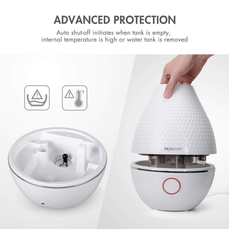Cool Mist Humidifier, Ultrasonic Humidifiers for Bedroom Baby, 3L Large  Humidifier w/Remote Control, 7 Colors Night Light 6 Dimmer Adjustable  Levels