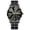 Dual Calendar, Gold Studs, Black Chain, variant on Men's Quartz Watch with Dual Calendar, Waterproof and Luminous, Diamond-Cut Design Wristwatch for Men