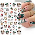 thumbnail image 4 of Nueva pegatina navideña para uñas con dibujos animados de Disney Mickey Mouse, bonita decoración para uñas con diseño de Minnie Mouse, pegatina de copo de nieve del Pato Donald para uñas, 4 of 4
