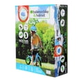 KaZAM 12" Child's Balance Bike and Helmet, Green/Blue