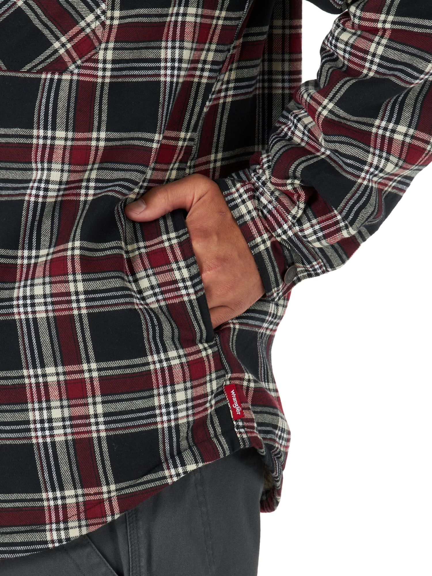 Wrangler Men's Heavyweight Sherpa-Lined Shirt Jacket