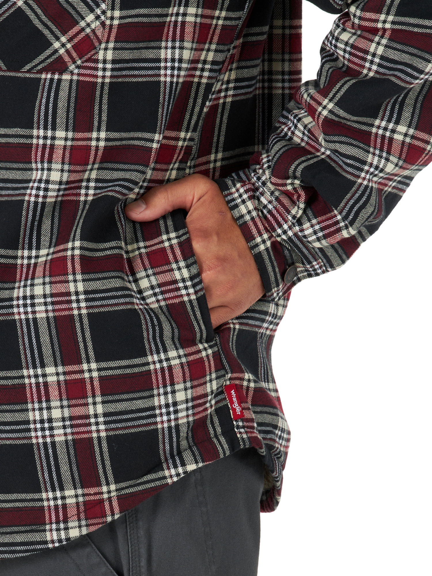 Wrangler Men's Heavyweight Sherpa-Lined Shirt Jacket - image 5 of 5