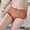 Coffee, variant on HUPOM Underwear Women Ladies Underwear Low waist Elastic Waist Solid Thong Pink L