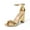 GOLD-PAT, variant on Women's Hi-Chunk High Heel Pump Sandals