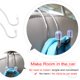 thumbnail image 1 of 1pcs Multi-functional Stainless Steel Auto Car Seat Headrest Hanger Bag Hook Holder for Purse Cloth Storage Auto Fastener ClipTransparent hook He Qiyong unisex, 1 of 1