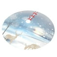 thumbnail image 2 of Kll 30" Christmas Tree Skirt Christmas Deer Xmas Tree Skirts Mat For New Year Xmas Holiday Party Indoor Outdoor Home Decoration, 2 of 9