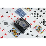 (2 pack) Bicycle Prestige Plastic Premium Playing Cards, Standard Index, 1 Deck (Red or Blue - Color May Vary)