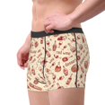 thumbnail image 2 of Balery Red Wine Calzoncillos bóxer para hombre, ropa interior de algodón suave y transpirable con cinturilla de nailon-Small, 2 of 5