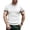 ☪219-White, variant on Men's Knit Solid Geometric Pattern Short Sleeve Round Neck Top/Shirt - Textured Casual Tee