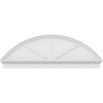 thumbnail image 3 of Ekena Millwork 70"W x 24-3/8"H x 2-3/4"P Segment Arch 3 Spoke Architectural Grade PVC Combination Pediment, 3 of 7
