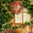 thumbnail image 2 of Valentine's Day Wreath Decoration Wood Hearts, 12.59 Inch Valentines Door Wreath for Front Door Decor Outdoor Indoor Home Wedding Anniversary, 2 of 7