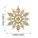 thumbnail image 1 of Set de adornos de copos de nieve de Navidad Pack de 12 | Decoraciones de árbol de plástico hueco de 10 cm • Efecto de purpurina • Colgante navideño blanco • Decoración navideña duradera y ligera, 1 of 6