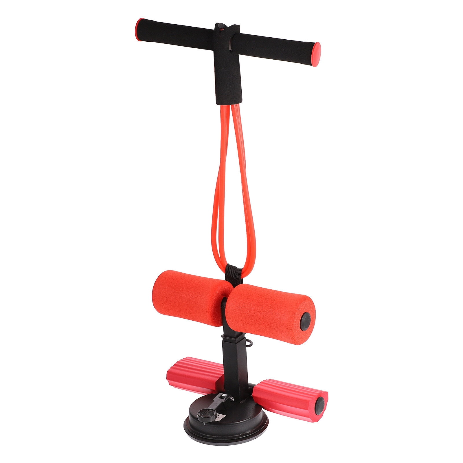 GOOHOCHY Portable Spring Exerciser with Adjustable Resistance Levels and Comfortable Foam Handles for Fitness Training Red