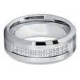 thumbnail image 3 of His and Hers -8mm- Tungsten Wedding Band - Silver Tungsten Ring - Tungsten Ring, 3 of 6