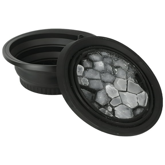 Silicone Bowl for Face Ice Bath, Foldable Ice Face Bowl for Facial Therapy, Silicone Facial Bowl with Ice Cube Mold, Wall-Mountable Design, Travel-Friendly Ice Bowl