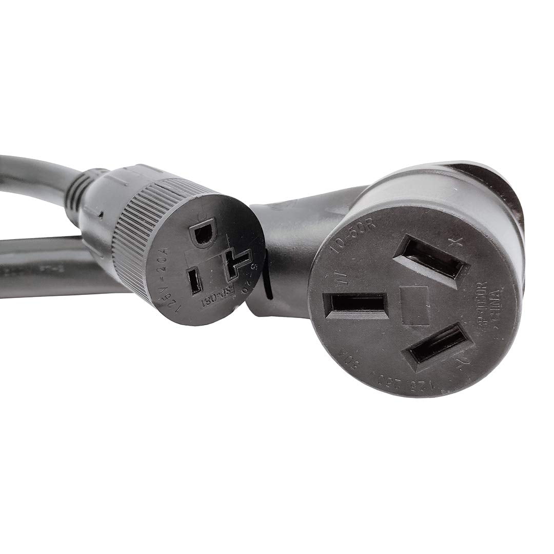 Parkworld 68871 NEMA 10-50 Splitter Cord, Industrial Male Plug 10-50P to 10-50R & 5-20R (T-Blade 5-15R) Female connectors, ONLY Output 250 Volt (3FT)