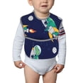 thumbnail image 6 of Bingfone Mess-Proof Baby Bib - Waterproof Bib For Baby Boy Or Girl With Food Catcher Pocket, Unisex-Astronaut Dinosaur And Space, 6 of 8