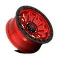thumbnail image 2 of Fuel 1PC Cast Aluminum Rim D695 18X9 8X6.5 GL-RED-BBR 1MM, D69518908250, 2 of 3