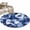 White Dark Blue, variant on Round Rugs 4Ft, Navy Blue Spring Floral Round Area Rug Washable Indoor Throw Carpet, Watercolor Summer Flower Soft Non Slip Circle Rug for Kitchen Nursery Room Home Decor Aesthetic