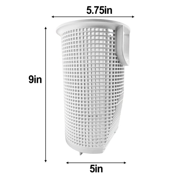 Replacement Pump Basket for Hayward Super Pump SPX3000M - 5" x 9" White Filter Basket Compatible with Pool and Spa Systems