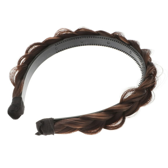 MLINS Dark Brown Crown Straw Headband for Decor Use Made of ABS Perfect for All Occasions and Daily Life