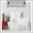 thumbnail image 2 of SZTXJ (45x45cm) - Silver Square Cushion Cover [2 Pack], Golden Christmas Tree Pattern Polyester Fiber Pillow Case Christmas Party Decorative Pillow Co, 2 of 5