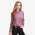 thumbnail image 2 of Ropa de yoga de otoño e invierno, top de yoga de manga larga europeo y americano para mujer, ropa de fitness de secado rápido, división de invierno, 2 of 5