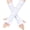 White, variant on Unisex Thumbhole Fingerless Gloves Breathable Fingerless Gloves Halloween Arm Sleeves Thumbhole Design