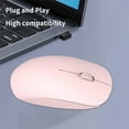 thumbnail image 6 of COFEST 2.4G Wireless Mute Bluetooth Mouse Laptop Office Business Mouse Pink, 6 of 7