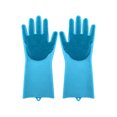 thumbnail image 1 of Guantes reutilizables de silicona para lavavajillas, guantes de fregado para cocina y baño, 1 of 6