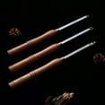 thumbnail image 5 of Woodturning Carbide Lathe Tools, 17” Full Size Wood Turning Tool Set of 3 Rougher Detailer Finisher, Includes Replacement Cutter Inserts, 5 of 6