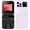 Purple, variant on New Mini Flip Mobile Phone, 2 SIM Card Small Display Foldable Cell Phone Unlocked Flip Phone 2G Flip Cell Phone for Seniors