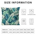 thumbnail image 5 of COMIO Tropical Leaves Pillow Covers Summer Decorative Green Palm Leaf Throw Pillow Covers Soft Pillow Case Square Cushion Covers for Home Couch Sofa Patio Bedroom, 5 of 5