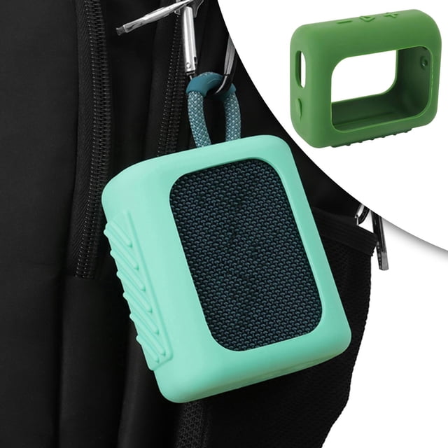 Funda de silicona de montañismo, accesorios para , funda protectora colorida, anticaída, suave, portátil, a prueba de Verde Hugo Estuche de silicona