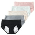 Valcatch 5 Pack Menstrual Period Panties for Women Girls Period Underwear Cotton Postpartum