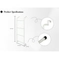 DENVDENCY White Metal OverTheDoor Towel Rack/Clothing Hanger
