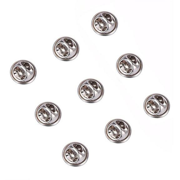 PBPBOX 50Pack Silver Butterfly Clutch Pin Backs for Lapel Pins and Tie Tacks Replacement