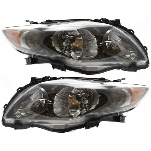 For Toyota Corolla Headlight 2009 2010 Pair Driver and Passenger Side S / XRS For TO2502183 | 81150-02680