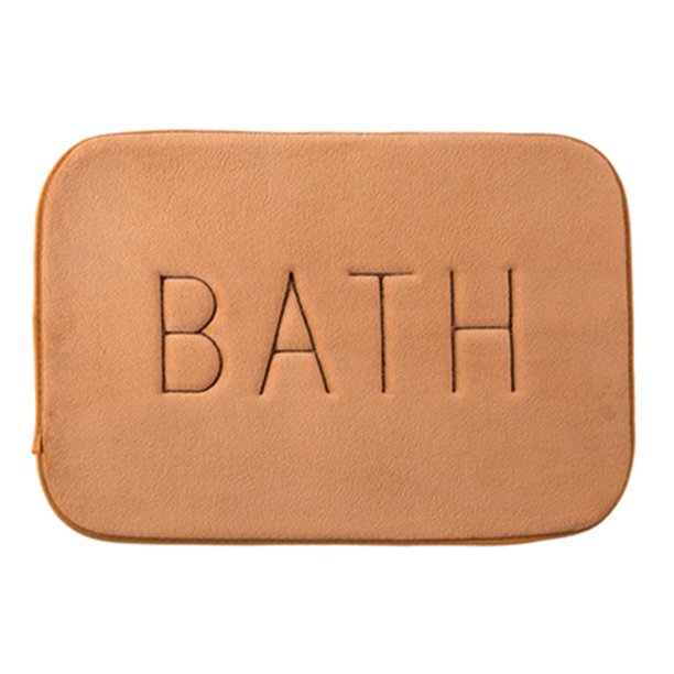 Alfombra de Baño Redonda Antideslizante Infantil Sunnimix Multifuncional Absorbible de Agua y Polvo Caqui