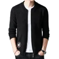 thumbnail image 4 of Abrigos Cárdigan de punto de gran tamaño para hombre Suéter de moda coreano de manga larga de color sólido para hombres Reseñas de jerséis estéticos Estilo de ropa, 4 of 4