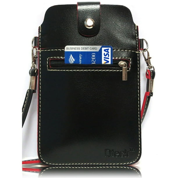 Dteck PU Leather Small Cute Crossbody Women Cell Phone Purse Wallet Bag with Shoulder Strap For