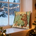 thumbnail image 5 of HomeDM Christmas Pillow Covers 18"x18" Farmhouse Xmas Decorations Christmas Tree Winter Holiday Decor Throw Cushion Case for Home Couch Single Piece, 5 of 6