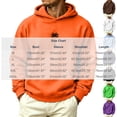 thumbnail image 4 of Yertdoel Hoodies for Men Solid Pullover Crew Neck Long Sleeve Sweatshirt Daily Fashion Casual Warm Hooded Tops with Pocket, 4 of 7