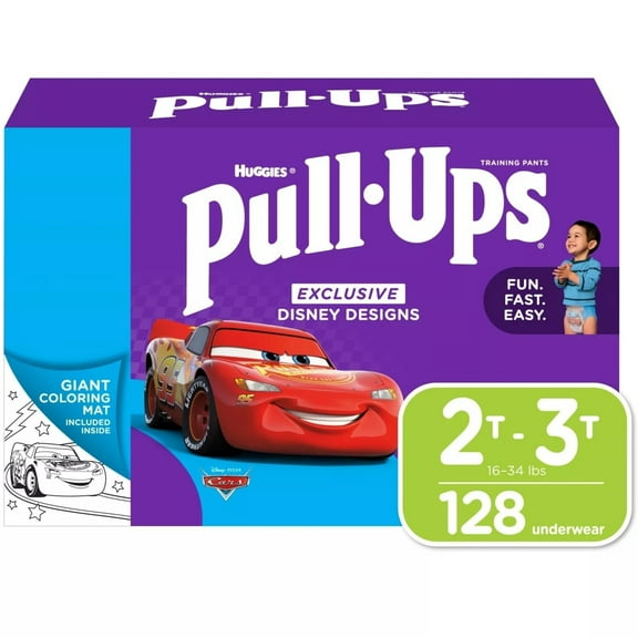 Huggies Pull-Ups Training Pants for Boys 2T-3T 18-34 Pounds (128 Count)