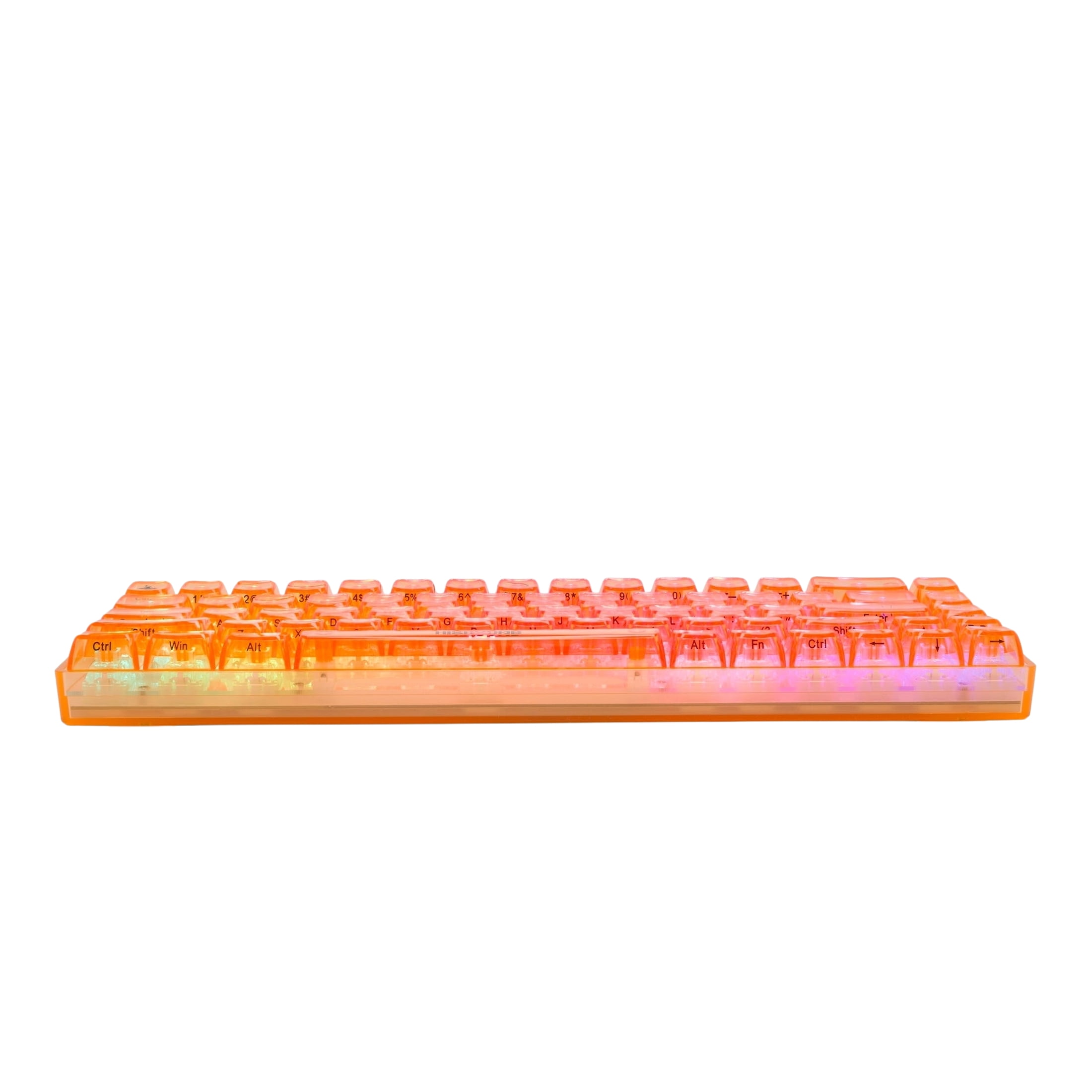 Higround Basecamp 65 Clear Topaz Mechanical Wired Keyboard, Silent Glacier Switch