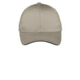 thumbnail image 3 of Port & Company   Sandwich Bill Cap-One Size (Khaki/Navy), 3 of 4